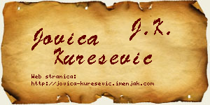 Jovica Kurešević vizit kartica